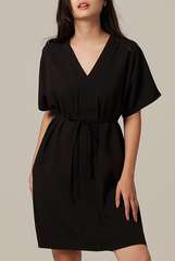 Rumiel Kimono Dress in Black