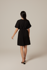 Rumiel Kimono Dress in Black