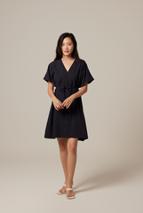 Rumiel Kimono Dress in Navy Blue