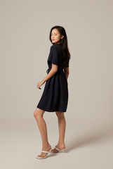 Rumiel Kimono Dress in Navy Blue