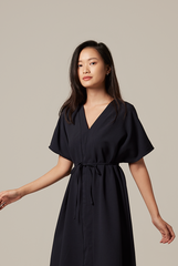 Rumiel Kimono Dress in Navy Blue