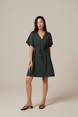 Rumiel Kimono Dress in Pine