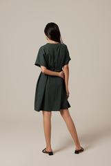 Rumiel Kimono Dress in Pine