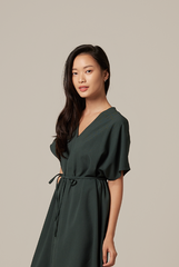 Rumiel Kimono Dress in Pine