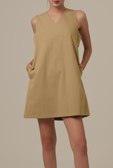 Karla V-Neck Shift Dress
