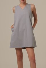 Karla V-Neck Shift Dress