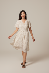 Kadita Floral V-neck Dress