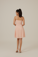 Rosslyn Sleeveless Rib Dress in Powder