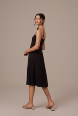 Devi Sleeveless Dress in Black