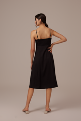 Devi Sleeveless Dress in Black