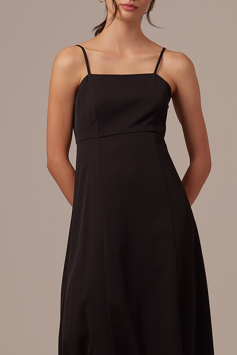 Devi Sleeveless Dress in Black