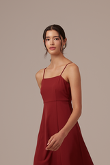 Devi Sleeveless Dress in Chestnut