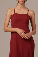 Devi Sleeveless Dress in Chestnut