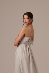 Leah Textured Midi Dress in Willow