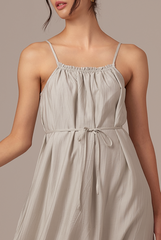 Leah Textured Midi Dress in Willow