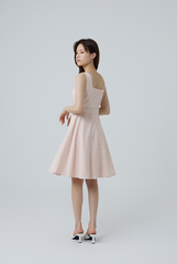 Darby Gingham Skater Dress in Pink