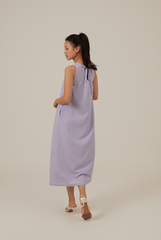 Tinlyn Ribbon V-neck Dress in Lilac