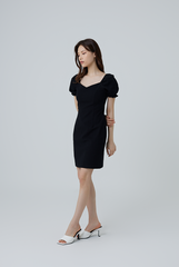 Dove Sweetheart Bodycon Dress in Black