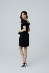 Dove Sweetheart Bodycon Dress in Black