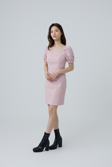 Dove Sweetheart Bodycon Dress in Blush