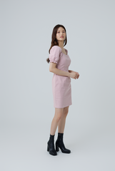 Dove Sweetheart Bodycon Dress in Blush