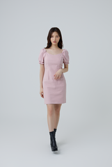 Dove Sweetheart Bodycon Dress in Blush
