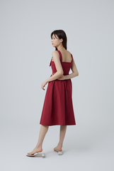 Asha Utility Dress in Maroon