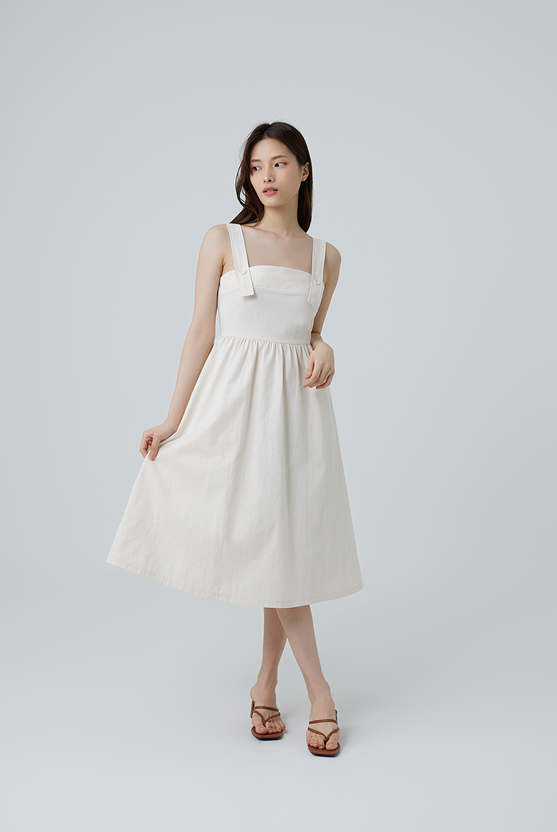 Asha Utility Dress in Sand