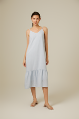 Alexandra Dropwaist Dress in Baby Blue