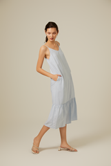 Alexandra Dropwaist Dress in Baby Blue