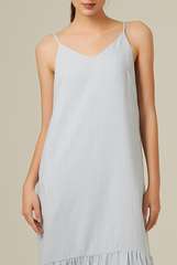 Alexandra Dropwaist Dress in Baby Blue