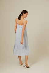Alexandra Dropwaist Dress in Baby Blue