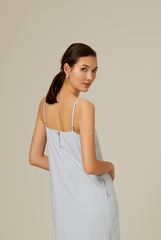 Alexandra Dropwaist Dress in Baby Blue