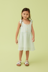 KIDS Dylane Textured Dress in Mint