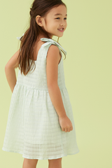 KIDS Dylane Textured Dress in Mint