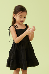 KIDS Iris Tri-Tiered Dress in Black