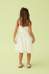 KIDS Ohera Floral Babydoll Dress in Daffodil