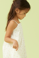 KIDS Ohera Floral Babydoll Dress in Daffodil