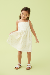 KIDS Ohera Floral Babydoll Dress in Daffodil