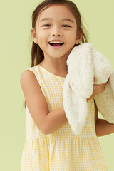 KIDS Riley Tiered Dress in Butter