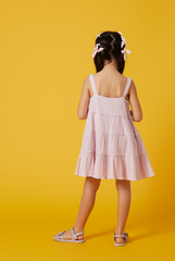 KIDS Vivalyn Textured Tiered Dress in Lavender