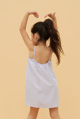 KIDS Regina Scoop Back Dress in Lilac