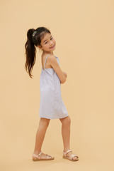 KIDS Regina Scoop Back Dress in Lilac