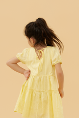 KIDS Lilian Tiered Dress in Butter