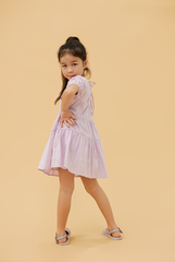 KIDS Lilian Tiered Dress in Lavender