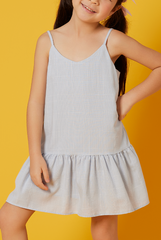 KIDS Alexandra Dropwaist Dress in Baby Blue