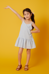 KIDS Alexandra Dropwaist Dress in Baby Blue