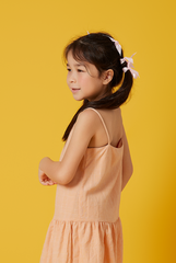KIDS Alexandra Dropwaist Dress in Melon