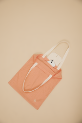 Foldable Tote Bag in Coral