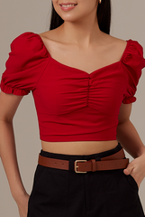 Katie Sweetheart Ruched Top